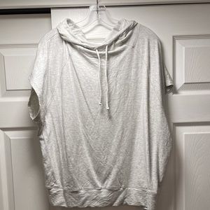 Athleta Hooded Short Sleeve Sweatshirt